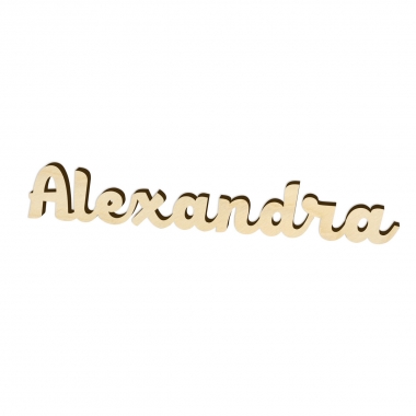Decor nume Alexandra debitat laser